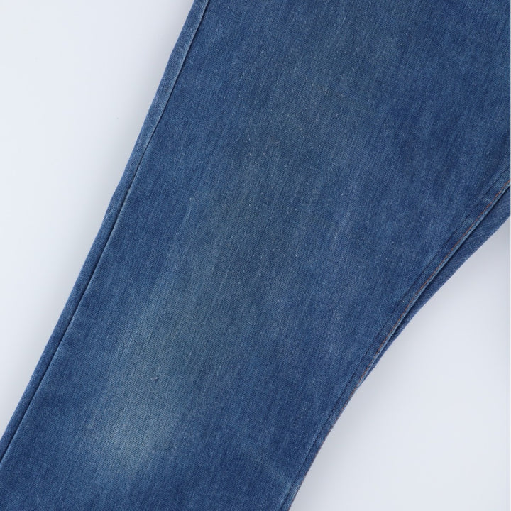 1970'S Sears Thumbs Up Regular Fit Flare Cut Denim Pants, Men's W35 (approx.), Vintage unclear blue type Vintage Second Hand
