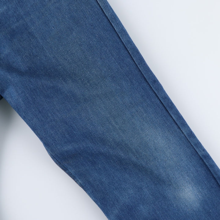 1970'S Sears Thumbs Up Regular Fit Flare Cut Denim Pants, Men's W35 (approx.), Vintage unclear blue type Vintage Second Hand