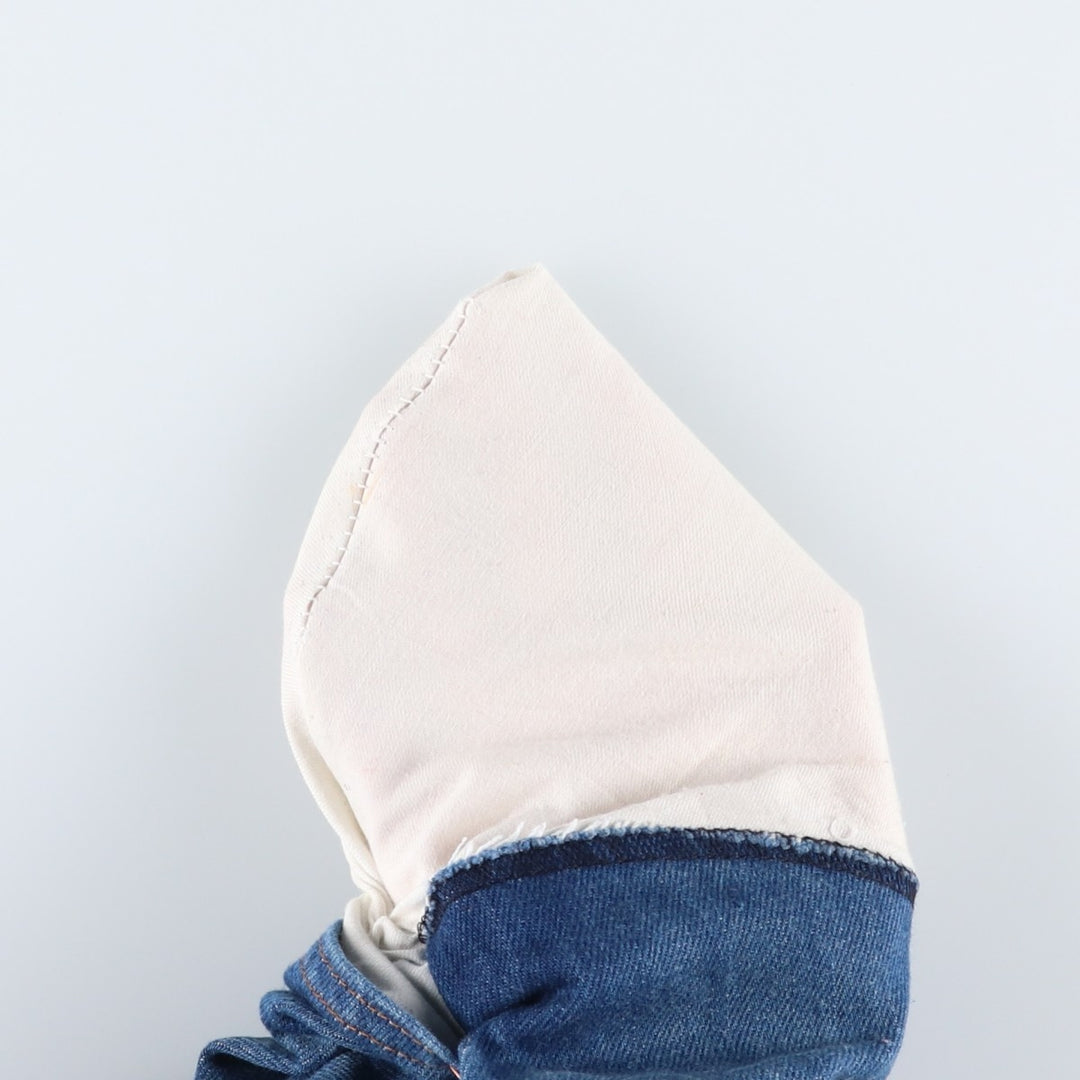 1970'S Sears Thumbs Up Regular Fit Flare Cut Denim Pants, Men's W35 (approx.), Vintage unclear blue type Vintage Second Hand