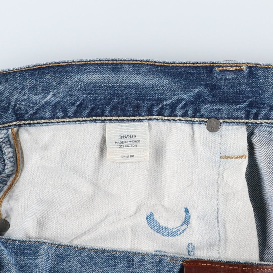 Ralph Lauren POLO RALPH LAUREN Straight Denim Pants, Men's Size W39 (approx.) cotton blue type Vintage Second Hand
