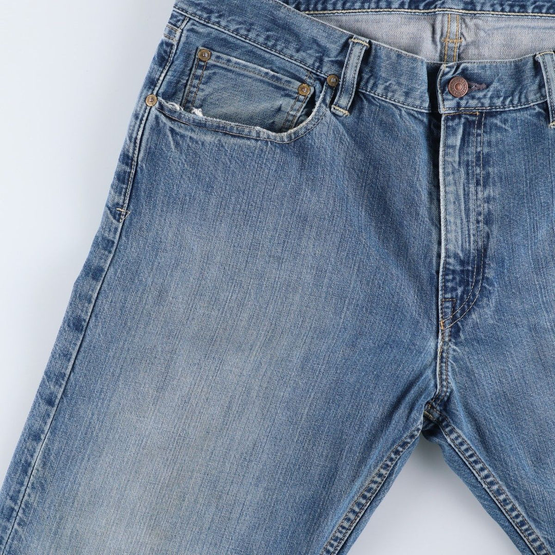 Ralph Lauren POLO RALPH LAUREN Straight Denim Pants, Men's Size W39 (approx.) cotton blue type Vintage Second Hand