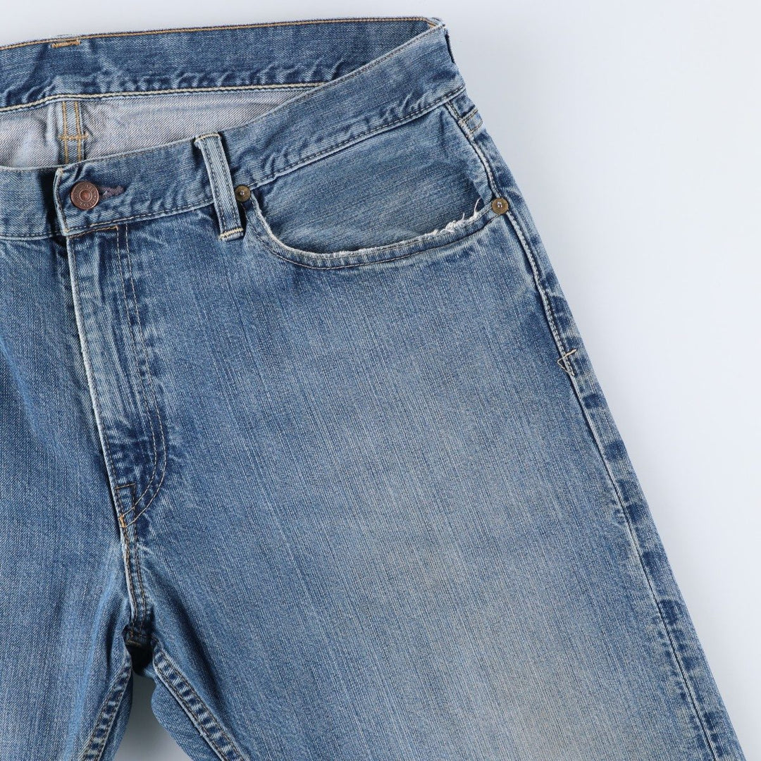 Ralph Lauren POLO RALPH LAUREN Straight Denim Pants, Men's Size W39 (approx.) cotton blue type Vintage Second Hand