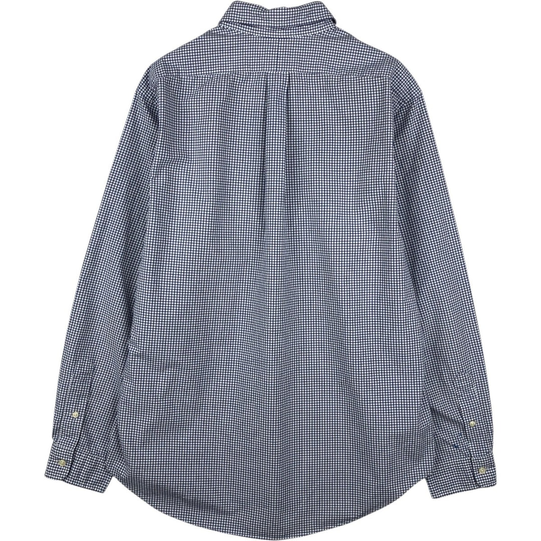 Ralph Lauren Classic Fit Long Sleeve Button Down Check Shirt, Men's Size L cotton white type Vintage Second Hand