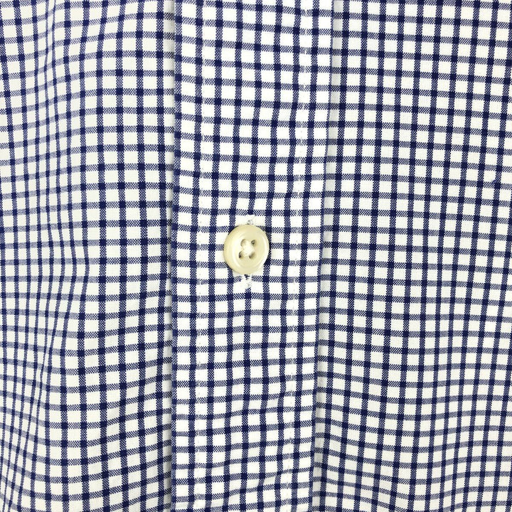 Ralph Lauren Classic Fit Long Sleeve Button Down Check Shirt, Men's Size L cotton white type Vintage Second Hand