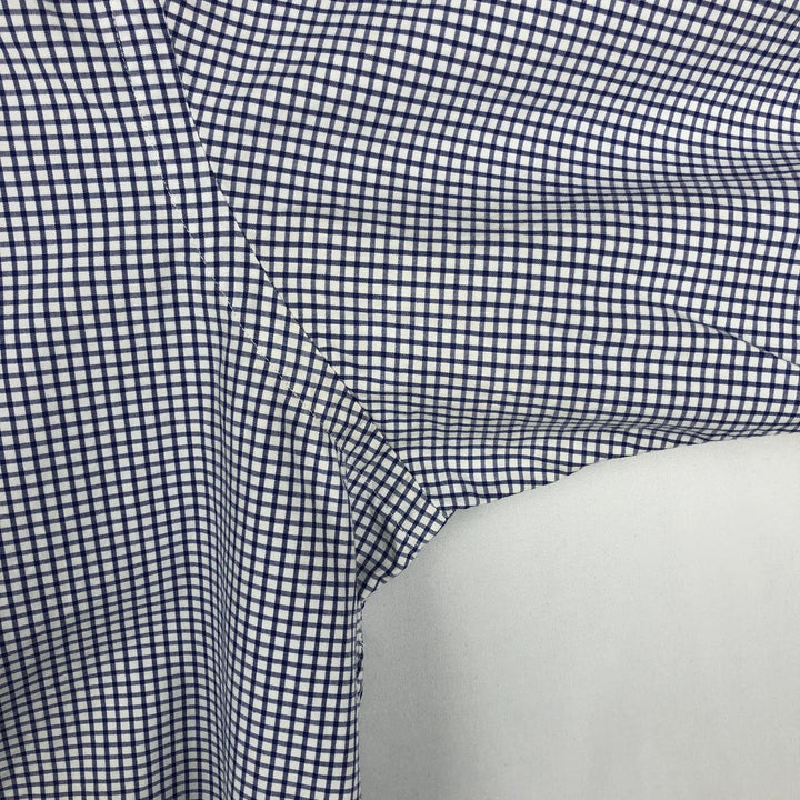 Ralph Lauren Classic Fit Long Sleeve Button Down Check Shirt, Men's Size L cotton white type Vintage Second Hand