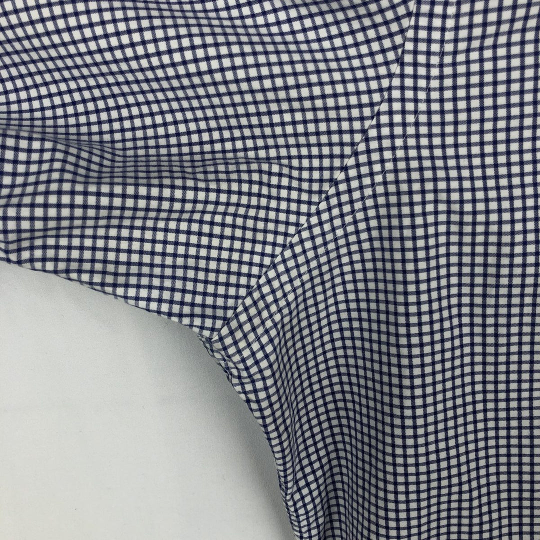 Ralph Lauren Classic Fit Long Sleeve Button Down Check Shirt, Men's Size L cotton white type Vintage Second Hand