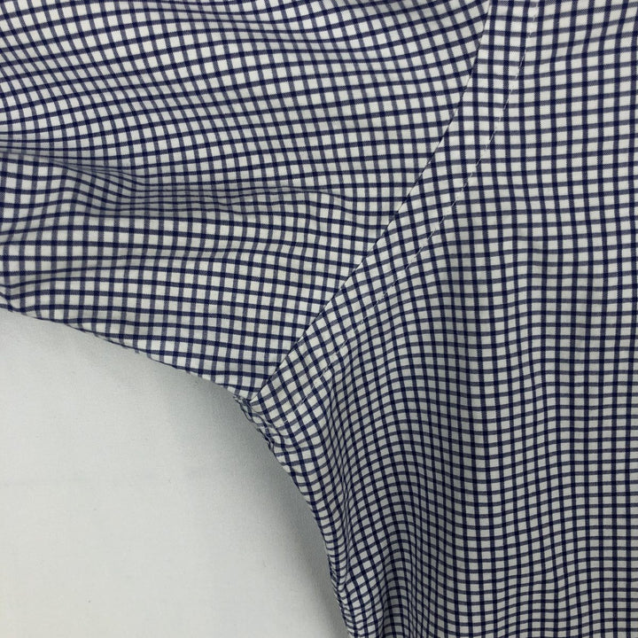 Ralph Lauren Classic Fit Long Sleeve Button Down Check Shirt, Men's Size L cotton white type Vintage Second Hand