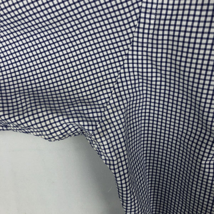 Ralph Lauren Classic Fit Long Sleeve Button Down Check Shirt, Men's Size L cotton white type Vintage Second Hand