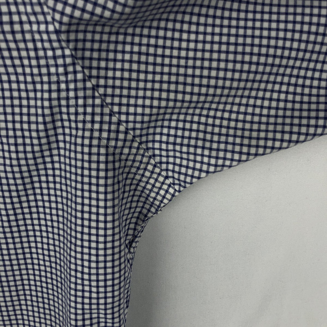 Ralph Lauren Classic Fit Long Sleeve Button Down Check Shirt, Men's Size L cotton white type Vintage Second Hand