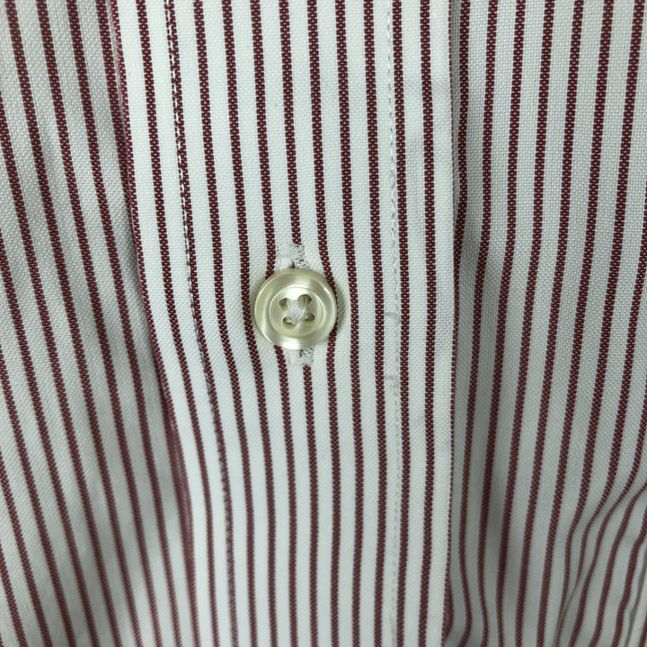 Brooks Brothers Est.1818 Long Sleeve Cotton Striped Shirt, Men's M Size cotton white type Vintage Second Hand