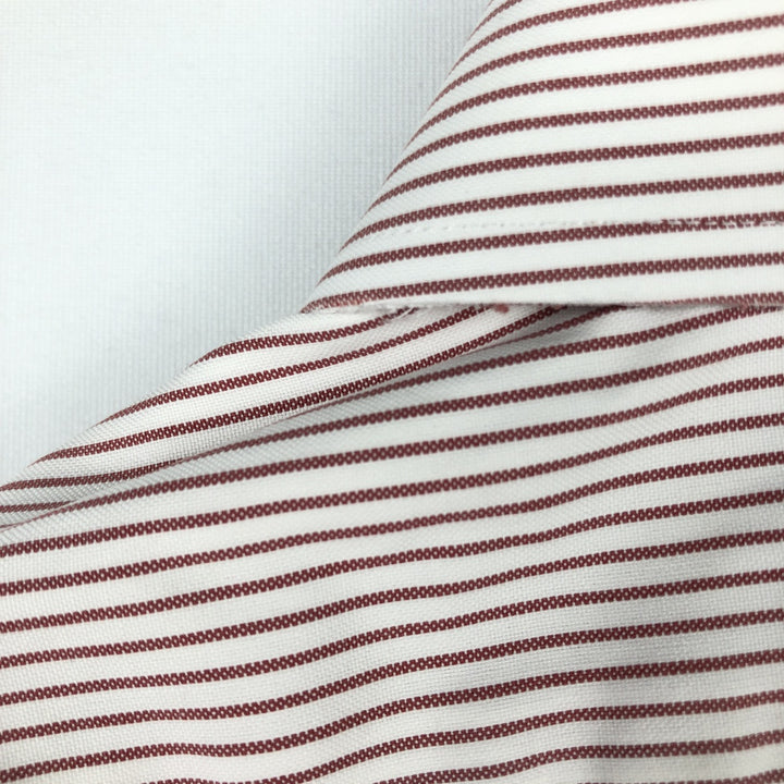 Brooks Brothers Est.1818 Long Sleeve Cotton Striped Shirt, Men's M Size cotton white type Vintage Second Hand