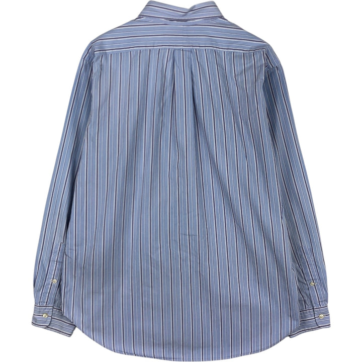 Ralph Lauren Classic Fit Long Sleeve Button Down Striped Shirt Men's XL cotton blue type Vintage Second Hand