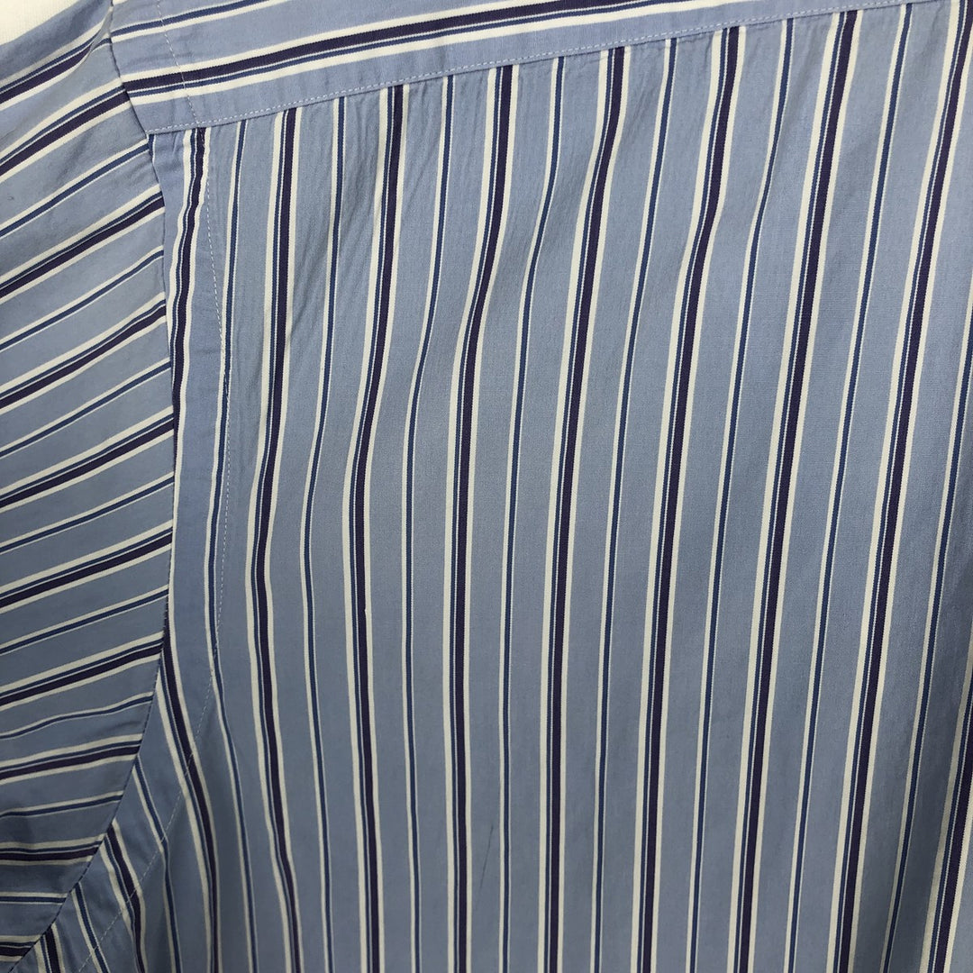 Ralph Lauren Classic Fit Long Sleeve Button Down Striped Shirt Men's XL cotton blue type Vintage Second Hand