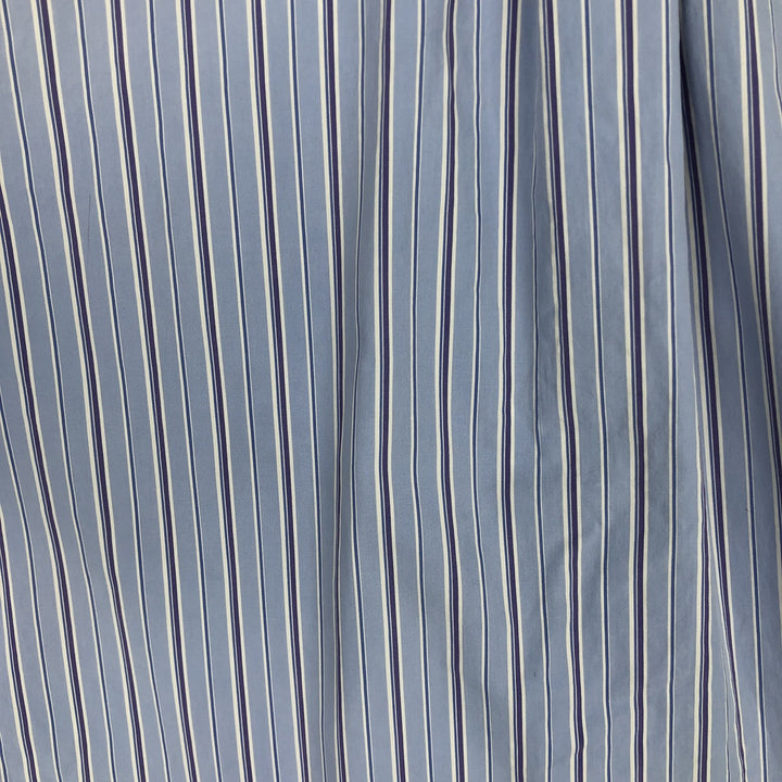 Ralph Lauren Classic Fit Long Sleeve Button Down Striped Shirt Men's XL cotton blue type Vintage Second Hand