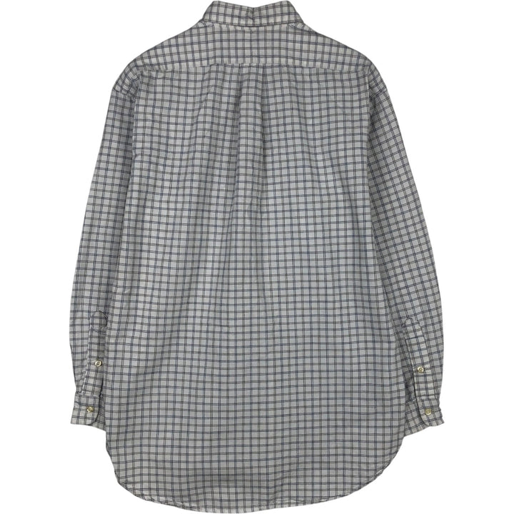 Ralph Lauren RALPH LAUREN GOLF TILDEN Long Sleeve Button Down Check Shirt Men's M cotton white type Vintage Second Hand
