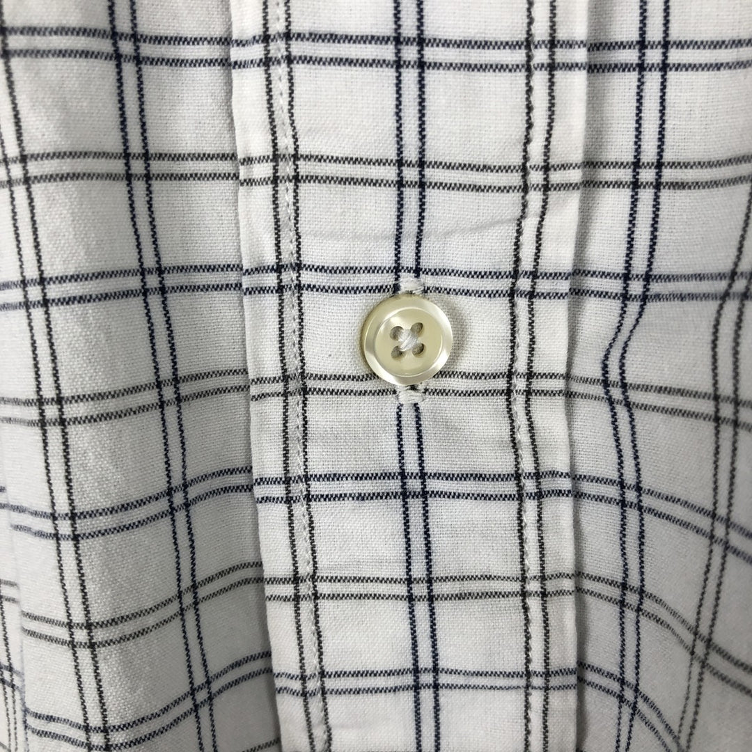 Ralph Lauren RALPH LAUREN GOLF TILDEN Long Sleeve Button Down Check Shirt Men's M cotton white type Vintage Second Hand