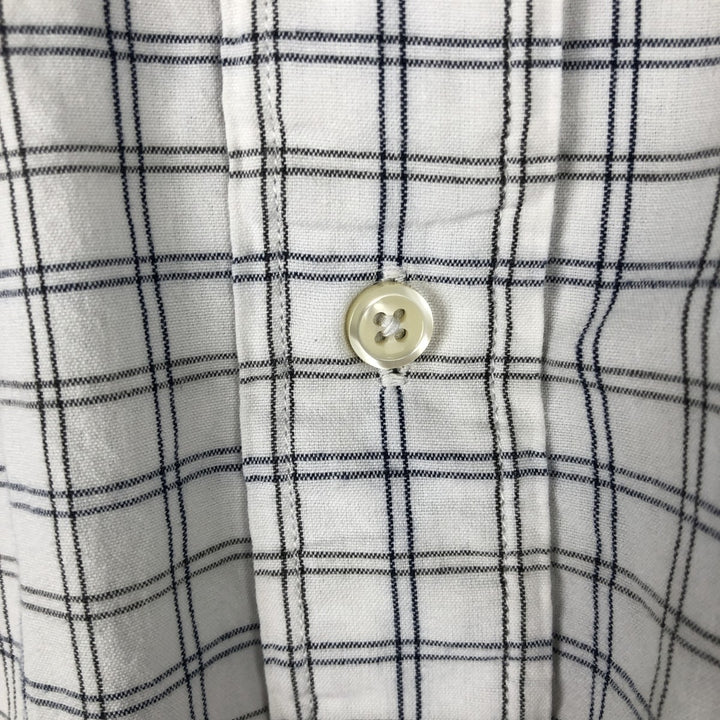 Ralph Lauren RALPH LAUREN GOLF TILDEN Long Sleeve Button Down Check Shirt Men's M cotton white type Vintage Second Hand