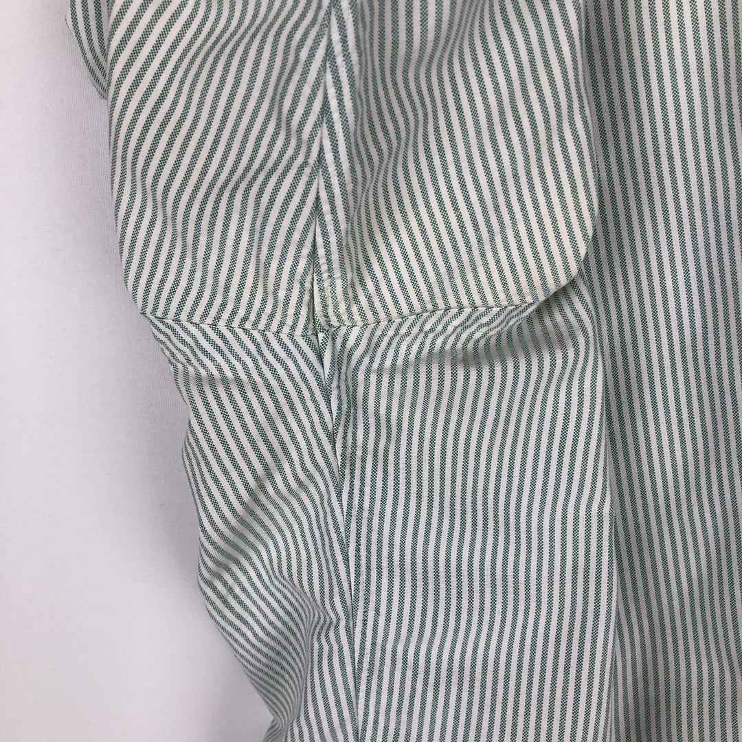 Ralph Lauren YARMOUTH Long Sleeve Button-Down Striped Shirt, Men's Size L cotton white type Vintage Second Hand