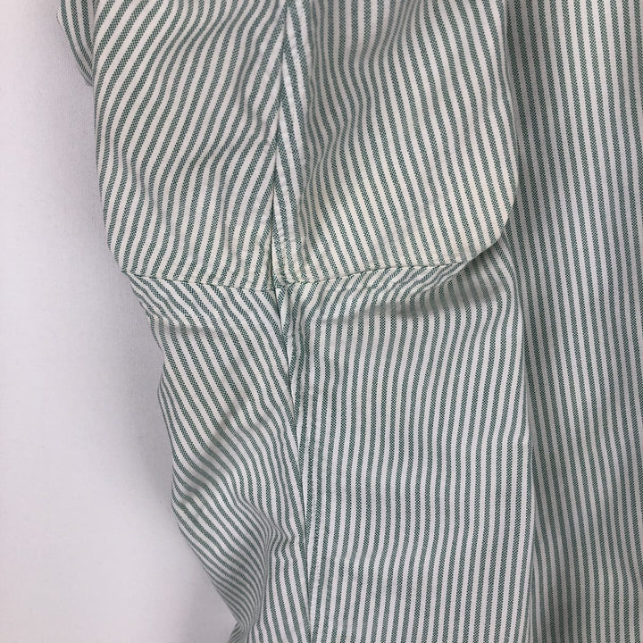 Ralph Lauren YARMOUTH Long Sleeve Button-Down Striped Shirt, Men's Size L cotton white type Vintage Second Hand