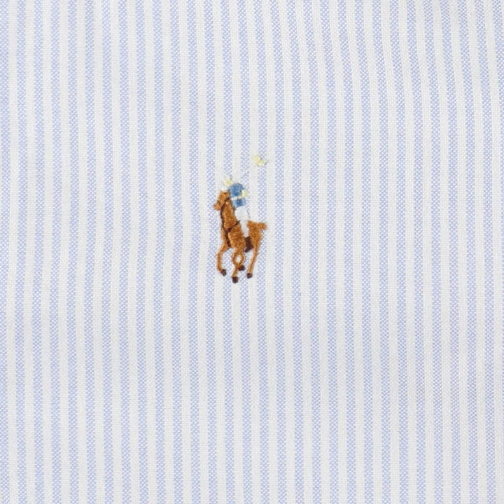 Ralph Lauren CLASSIC FIT Long-Sleeve Button-Down Striped Shirt, Women's Size S (approx.) cotton white type Vintage Second Hand