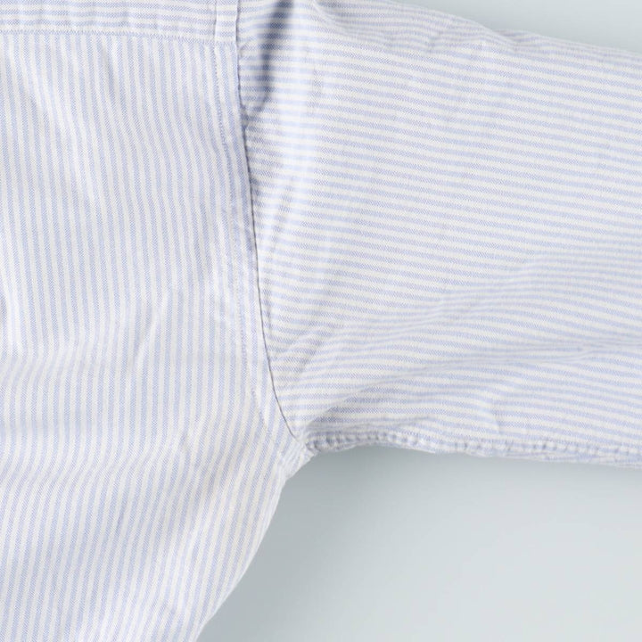 Ralph Lauren CLASSIC FIT Long-Sleeve Button-Down Striped Shirt, Women's Size S (approx.) cotton white type Vintage Second Hand