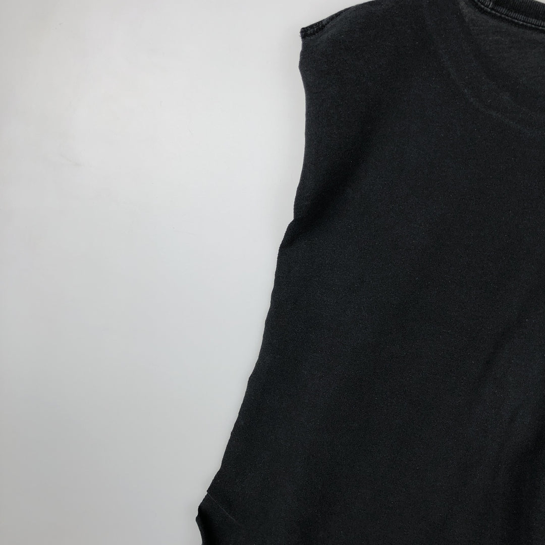 DISRURBED Cut-off Band T-shirt (Men's size L) unclear black type Vintage Second Hand