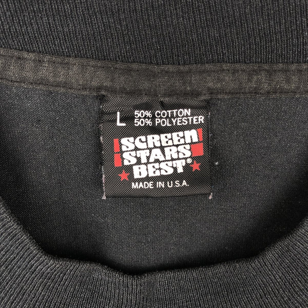 90'S Screen Stars CBGB Cut-off Print T-Shirt, Made in USA, Men's Size L (approx.), Vintage cotton black type Vintage Second Hand