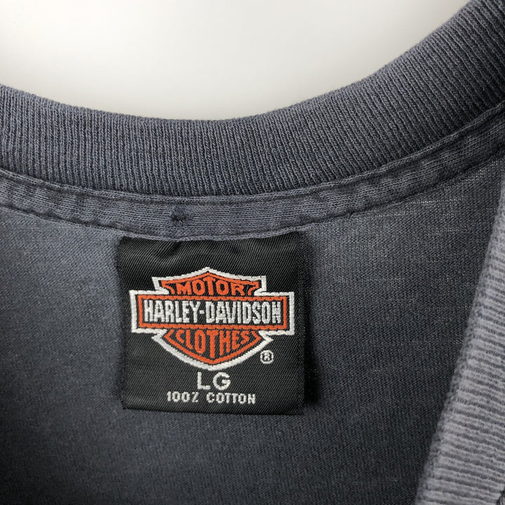90'S Harley-Davidson Cut-Off Motorcycle T-Shirt, Made in USA, Vintage cotton black type Vintage Second Hand