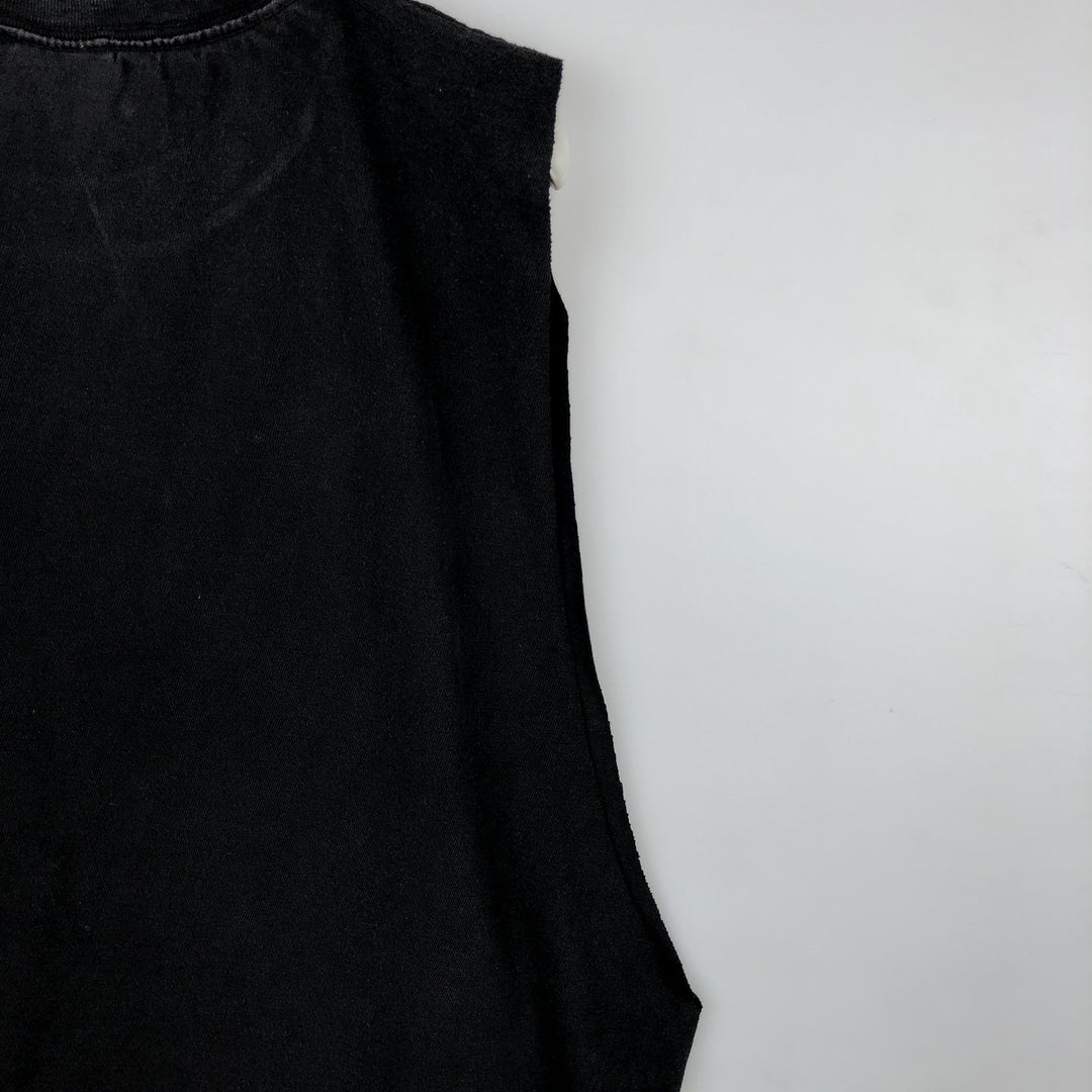 90'S Hard Rock Cafe Cut-Off Advertising T-Shirt, Men's XL (approx.), Vintage cotton black type Vintage Second Hand