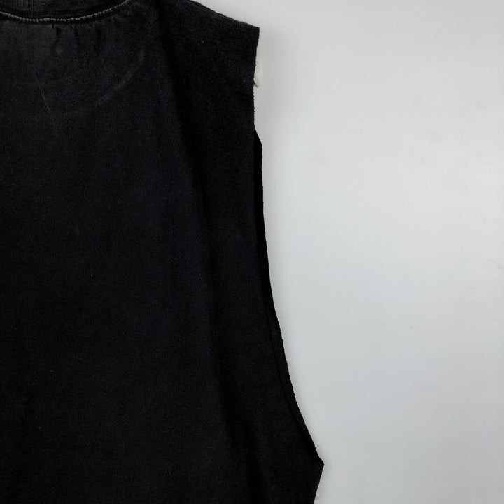 90'S Hard Rock Cafe Cut-Off Advertising T-Shirt, Men's XL (approx.), Vintage cotton black type Vintage Second Hand