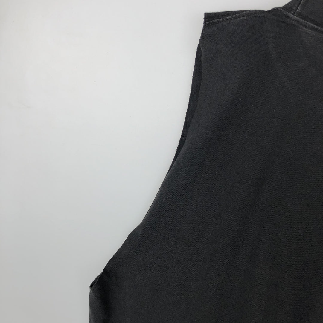 90'S Hard Rock Cafe Cut-Off Advertising T-Shirt, Men's XL (approx.), Vintage cotton black type Vintage Second Hand