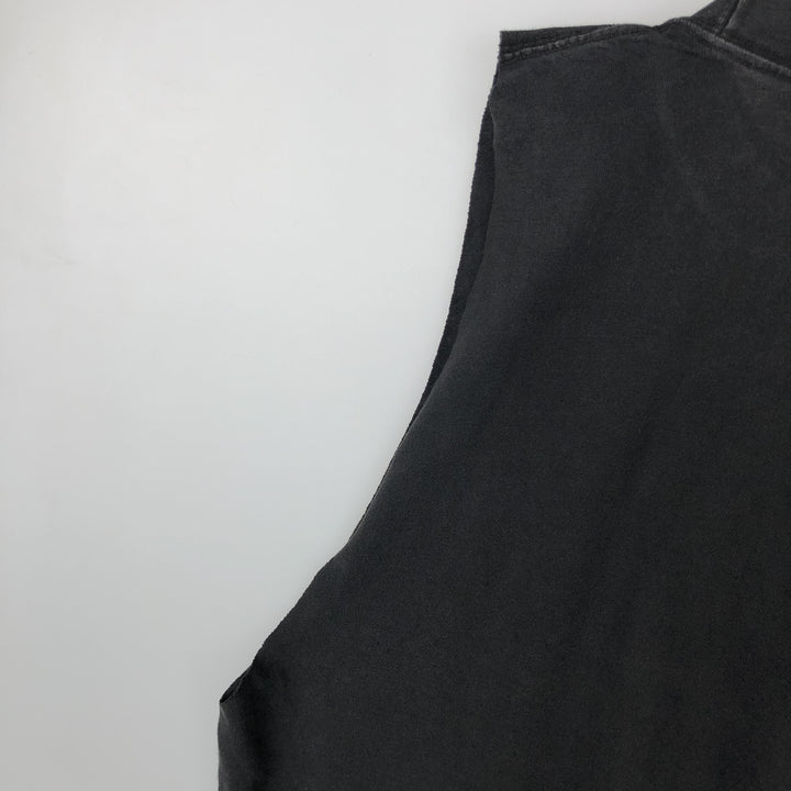 90'S Hard Rock Cafe Cut-Off Advertising T-Shirt, Men's XL (approx.), Vintage cotton black type Vintage Second Hand