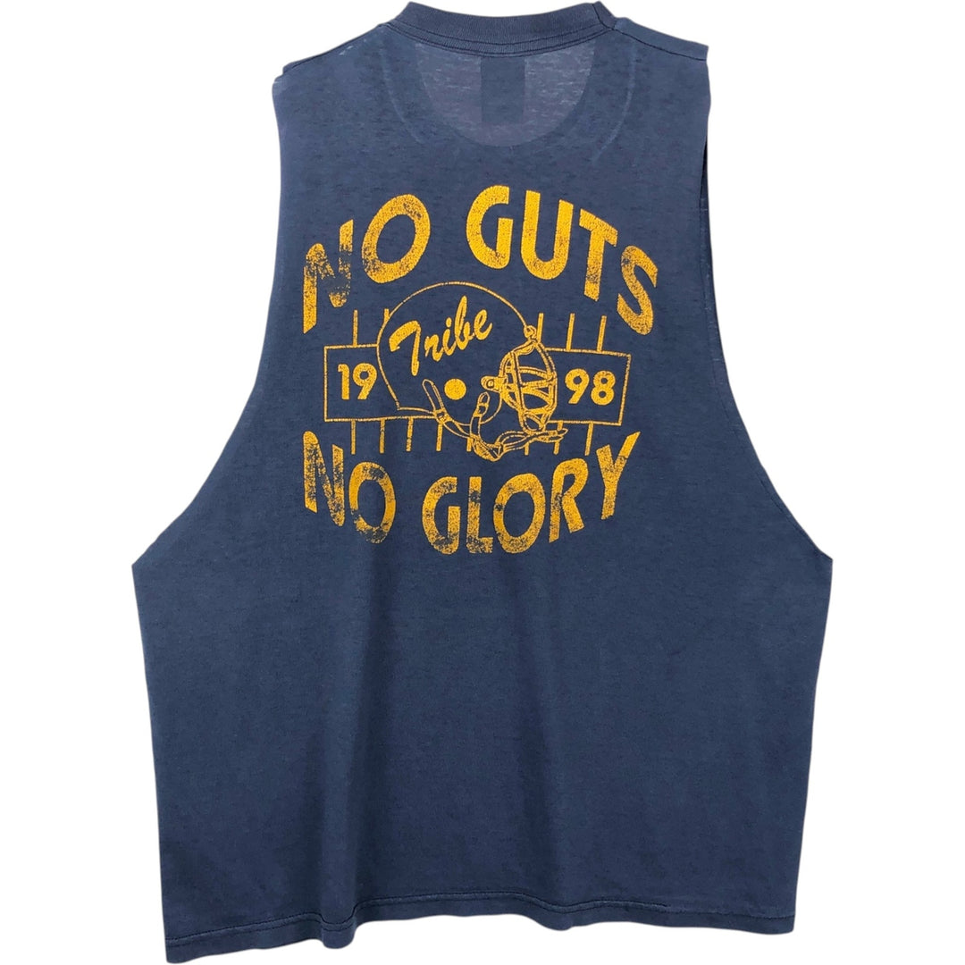 90'S Fruit of the Loom Best Cut-off College T-Shirt, Men's XL equivalent, Vintage cotton navy blue type Vintage Second Hand