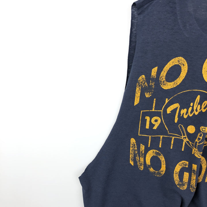 90'S Fruit of the Loom Best Cut-off College T-Shirt, Men's XL equivalent, Vintage cotton navy blue type Vintage Second Hand