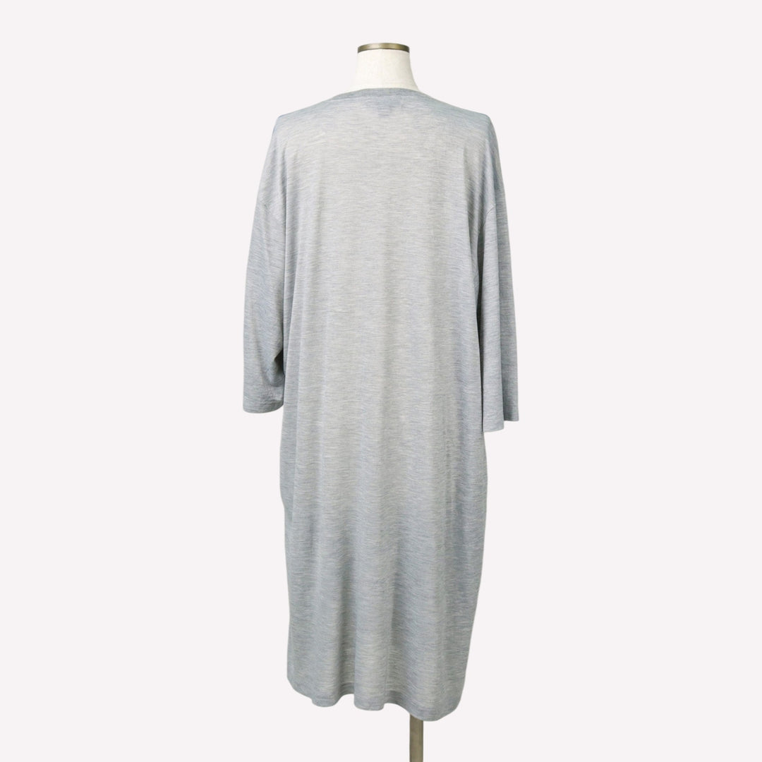 80s-90'S Playboy Half-Length T-Shirt Dress, Made in USA, Women's Size XL (Equivalent), Vintage acrylic gray type Vintage Second Hand