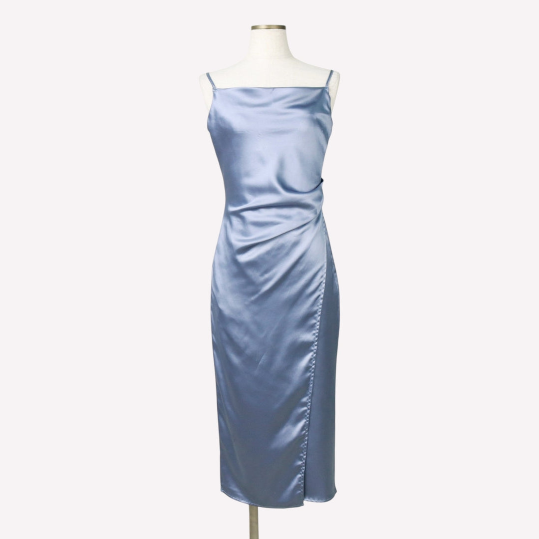 Lulus Midi Camisole Dress (Women's Size XS) polyester Blue type light blue Vintage Second Hand