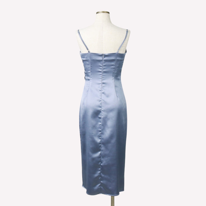 Lulus Midi Camisole Dress (Women's Size XS) polyester Blue type light blue Vintage Second Hand