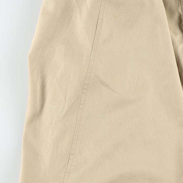 CAROLE LITTLE Long-length, short-sleeved, flared shirt dress (women's size S equivalent) cotton Beige type Vintage Second Hand