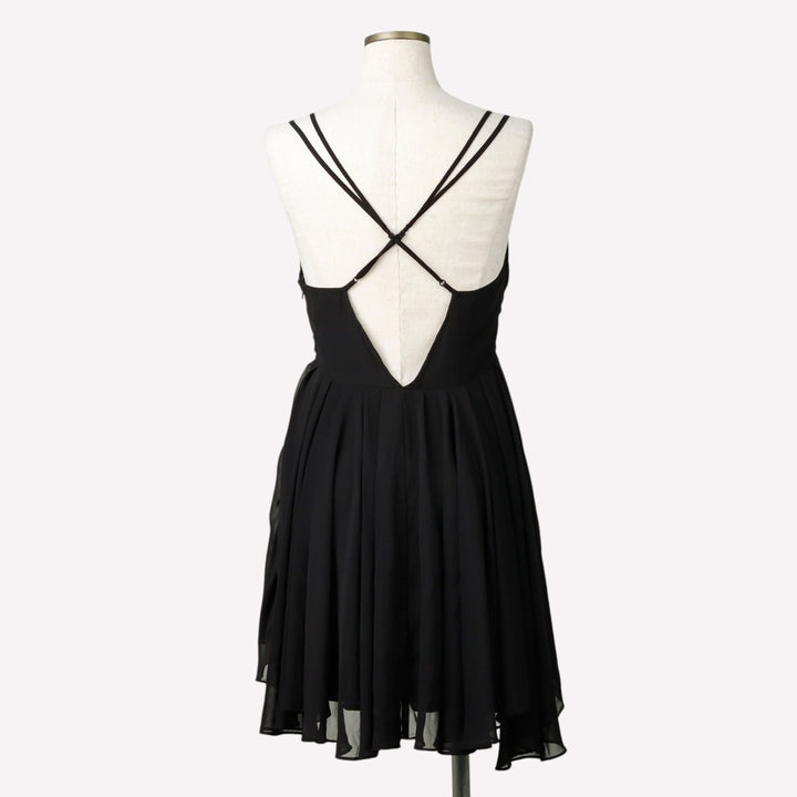 Guess Mini Frill Camisole Dress, Women's Size S (approx.) polyester black type Vintage Second Hand