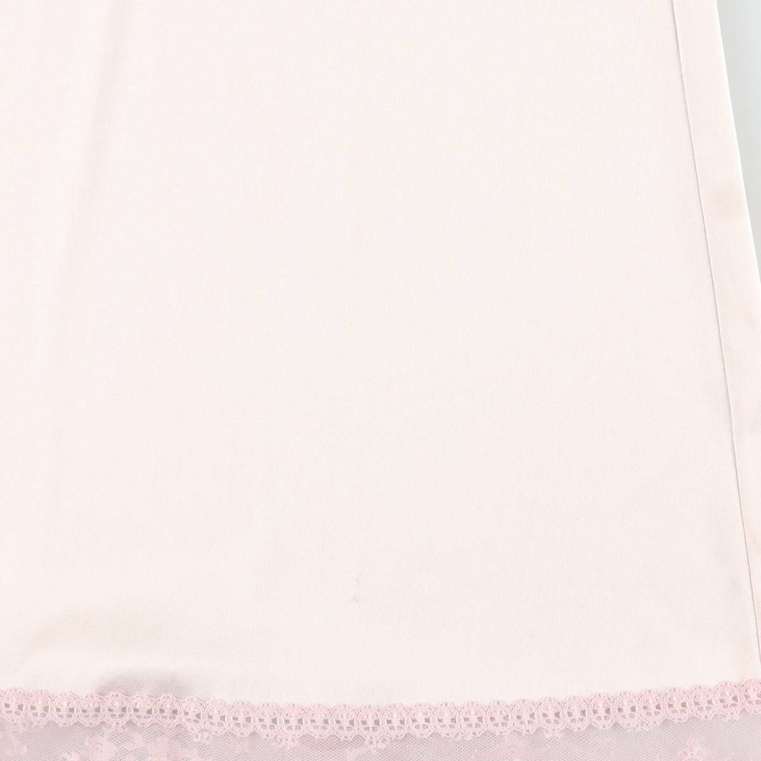 70s-80'S Vanity Fair Half-Length Lingerie Camisole Dress Slip Dress Made in USA Women's Size L (approx.) Nylon pink type Vintage Second Hand