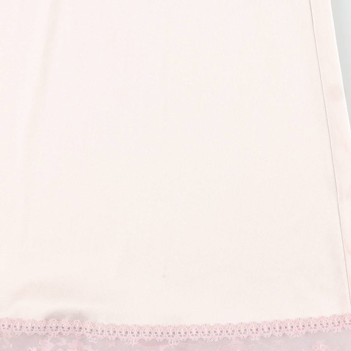 70s-80'S Vanity Fair Half-Length Lingerie Camisole Dress Slip Dress Made in USA Women's Size L (approx.) Nylon pink type Vintage Second Hand
