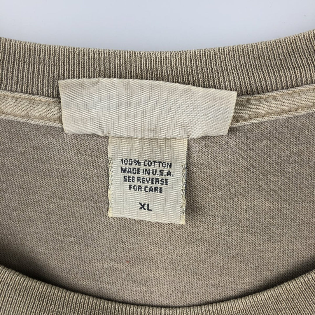 90'S Banana Republic Short-Sleeve Pocket T-Shirt, Made in USA, Men's XL (approx.), Vintage cotton Beige type Vintage Second Hand