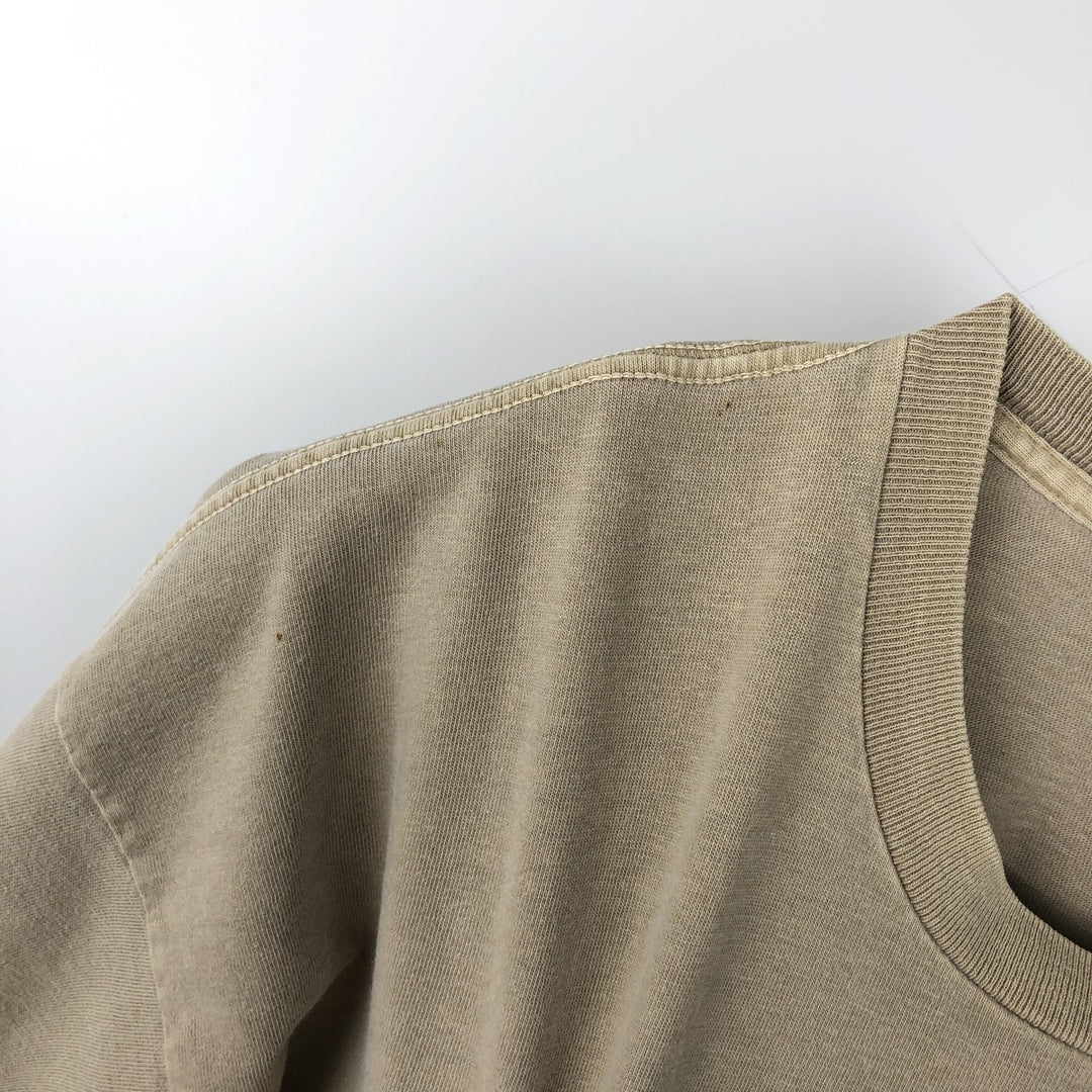 90'S Banana Republic Short-Sleeve Pocket T-Shirt, Made in USA, Men's XL (approx.), Vintage cotton Beige type Vintage Second Hand
