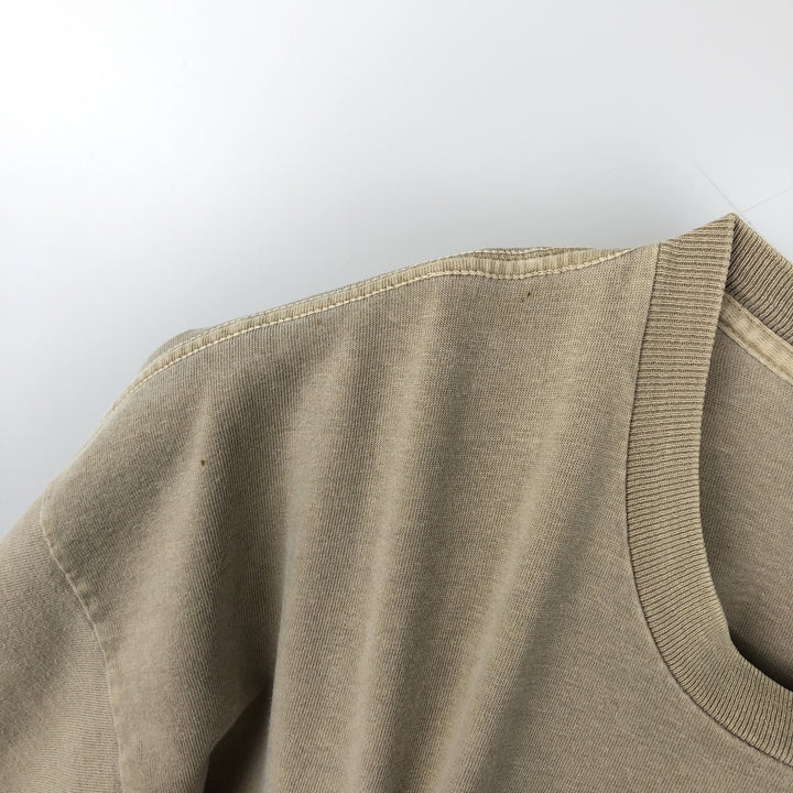 90'S Banana Republic Short-Sleeve Pocket T-Shirt, Made in USA, Men's XL (approx.), Vintage cotton Beige type Vintage Second Hand