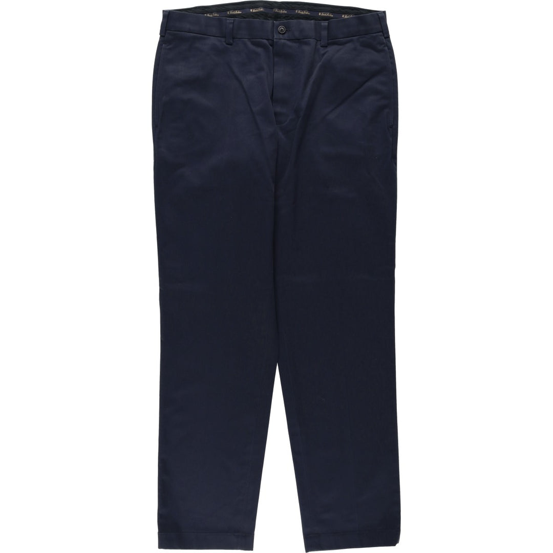Brooks Brothers ADVANTAGE CHINO CLARK Chino Pants, Men's W36 (approx.) cotton navy blue type Vintage Second Hand