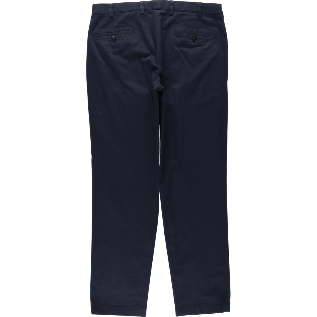 Brooks Brothers ADVANTAGE CHINO CLARK Chino Pants, Men's W36 (approx.) cotton navy blue type Vintage Second Hand