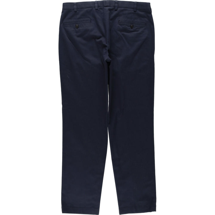 Brooks Brothers ADVANTAGE CHINO CLARK Chino Pants, Men's W36 (approx.) cotton navy blue type Vintage Second Hand