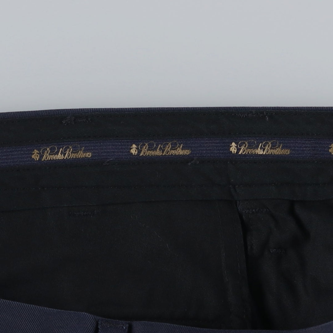 Brooks Brothers ADVANTAGE CHINO CLARK Chino Pants, Men's W36 (approx.) cotton navy blue type Vintage Second Hand