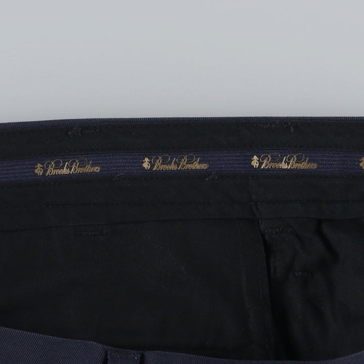Brooks Brothers ADVANTAGE CHINO CLARK Chino Pants, Men's W36 (approx.) cotton navy blue type Vintage Second Hand