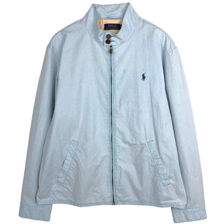 Ralph Lauren POLO RALPH LAUREN Harrington Jacket, Swing Top, Men's XL cotton Blue type light blue Vintage Second Hand